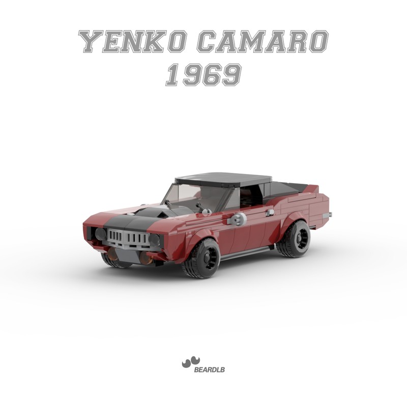 Lego camaro dark red speedchamopions