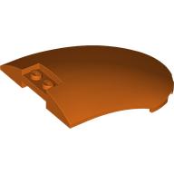 Lego Windscreen 6 x 8 x 2 Curved / Reddish Orange