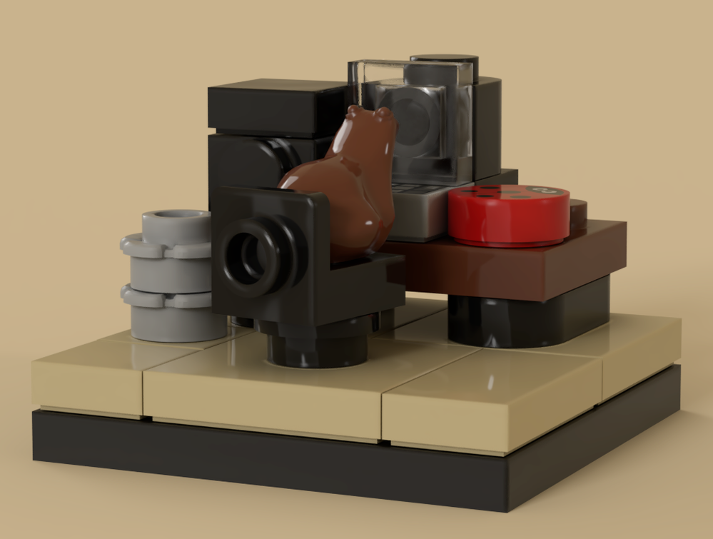 Lego Frog Home Office!