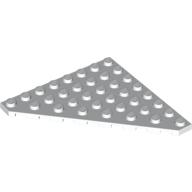 Lego Wedge Plate 8 x 8 Cut Corner / White
