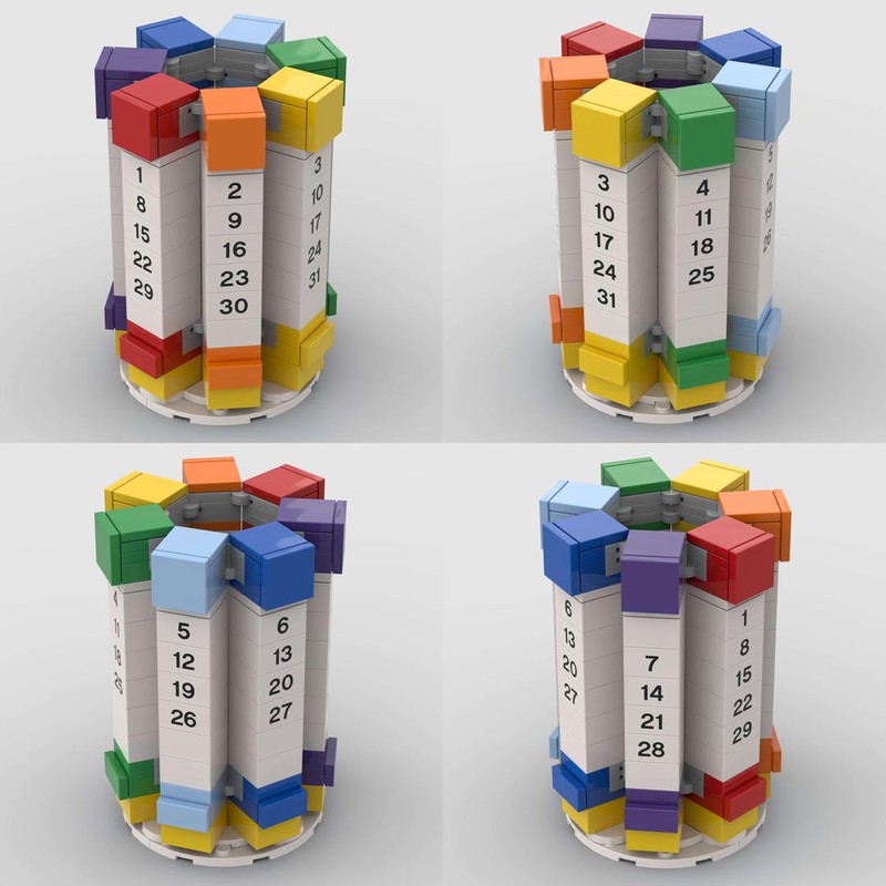 Lego Everyday is Awesome - Round Calendar