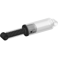 Lego Technic Shock Absorber 10L, Damped, Normal Spring