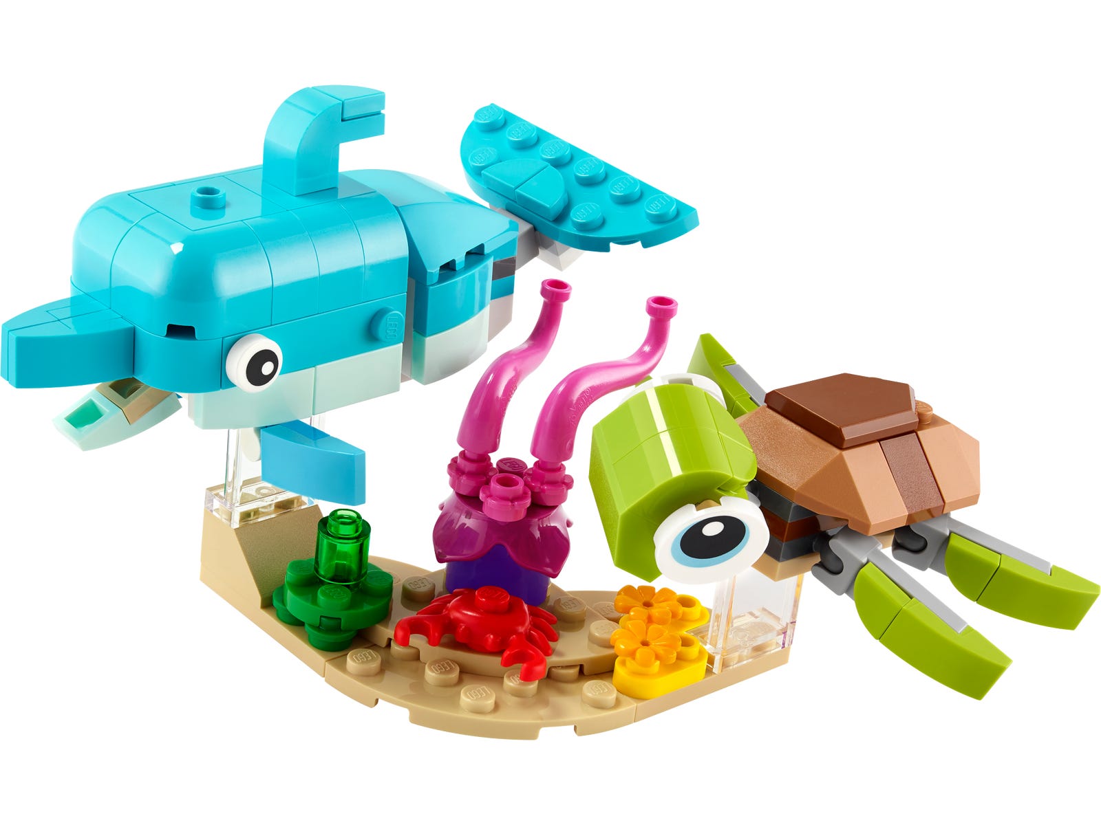 Lego Dolphin and Turtle