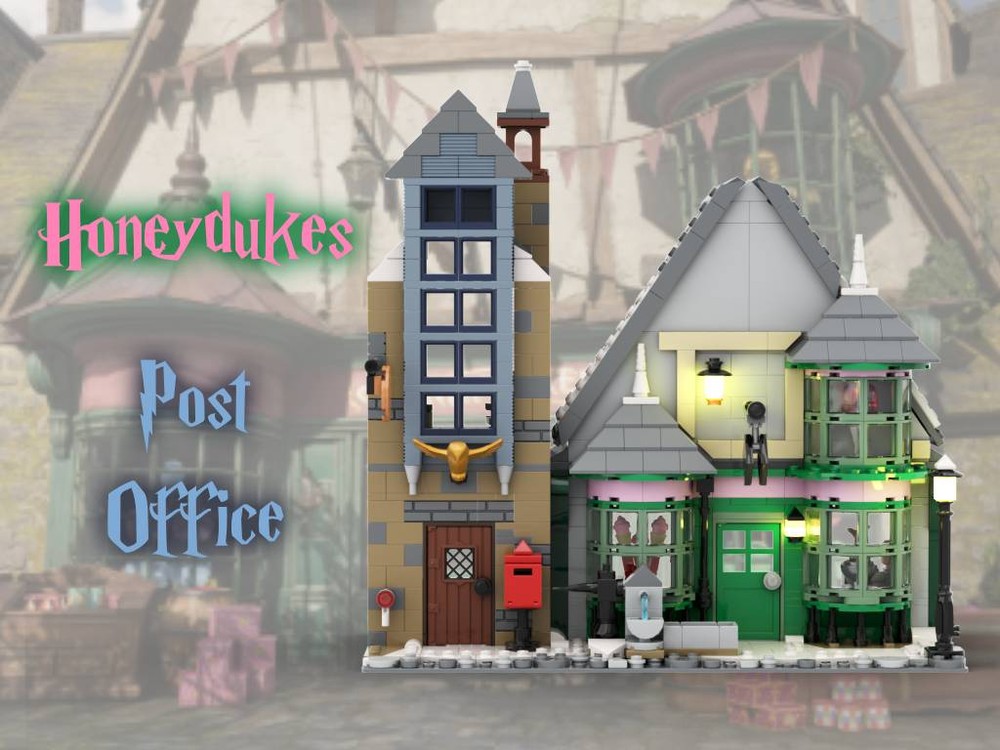 Lego Hogsmeade Village: Honeydukes and Post Office (Rework)