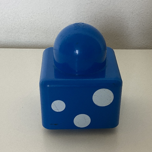 Lego Primo Brick 1 x 1 with Three White Dots