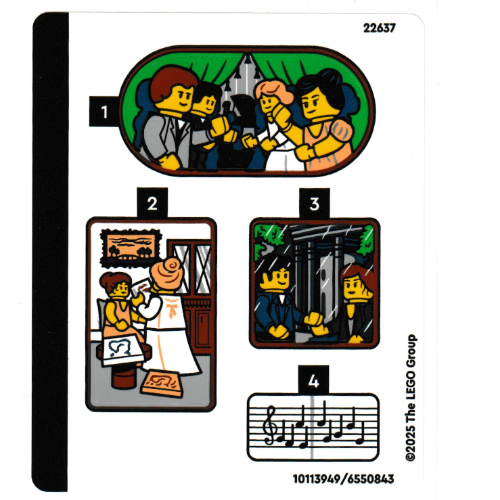 Lego Sticker Sheet for Set 40766-1 / [No Color/Any Color]
