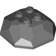 Lego Rock Boulder, Top / Dark Bluish Gray