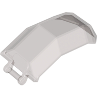 Lego Windscreen 4 x 4 x 4 2/3 with Handle / Trans-Brown