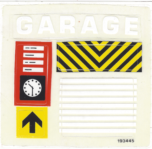 Lego Sticker Sheet for Set 6383-1