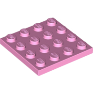 Lego Plate 4 x 4 / Bright Pink