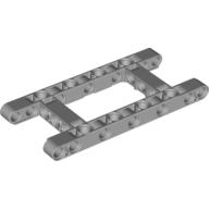 Lego Technic Beam 5 x 11 with 3 x 5 Opening Frame Thick / Light Bluish Gray