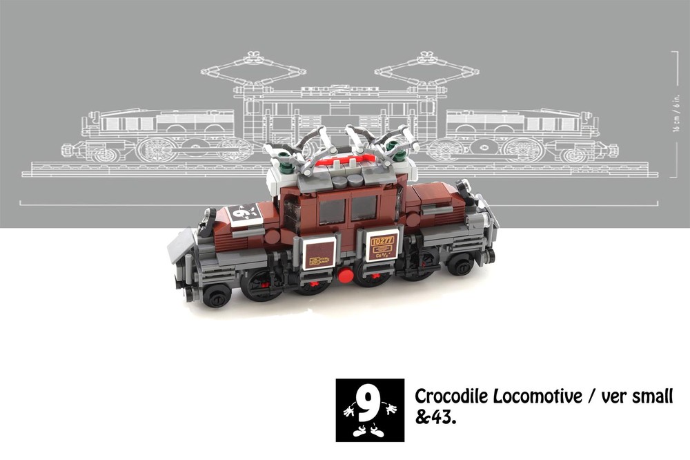 Lego &43. Mini Crocodile Locomotive ver small