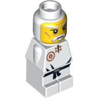 Lego Microfig Sensei / Master Wu Print / White