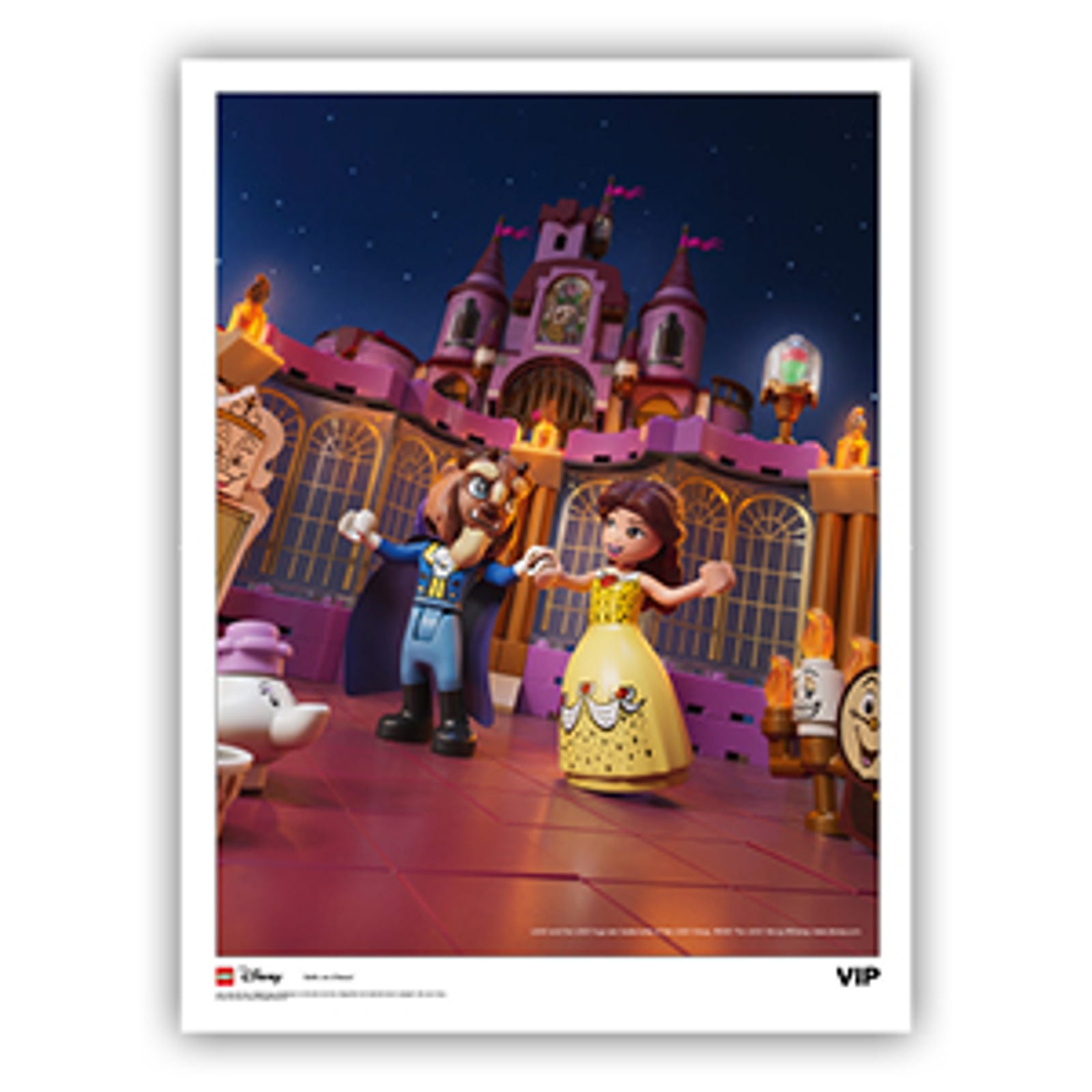 Lego Belle & Beast Art Print
