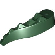 Lego Animal Body Part, Alligator / Crocodile / Dragon / Dinosaur Tail / Dark Green