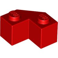 Lego Brick Wedged 2 x 2 Facet / Red