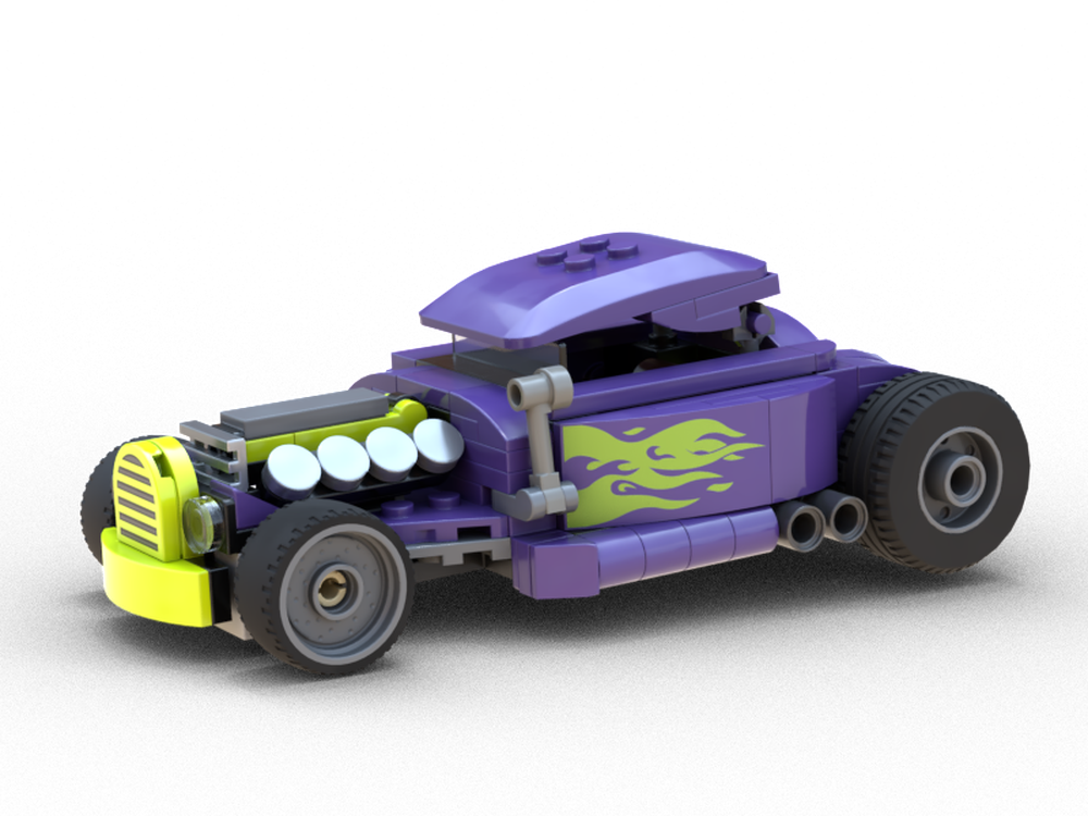Lego 60485 8-wide Hot Rod modification