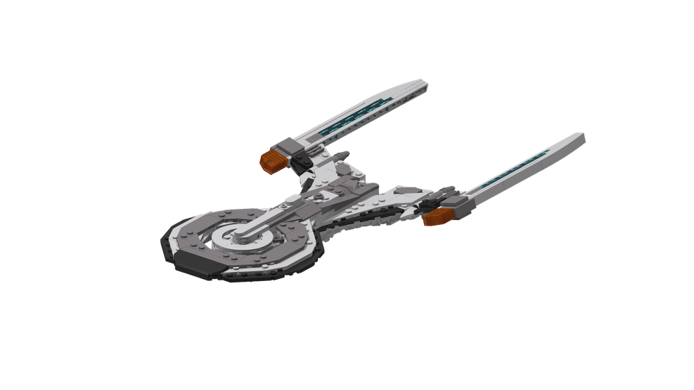 Lego Glen-Class Starship from STO, Smooth Edition