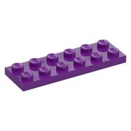 Lego Plate 2 x 6 / Purple