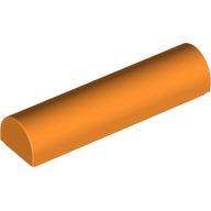 Lego Brick Curved 1 x 4 x 2/3 Double, No Studs / Orange