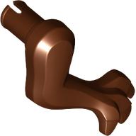 Lego Animal Body Part, Dinosaur, Arm / Leg, Right, Small / Reddish Brown