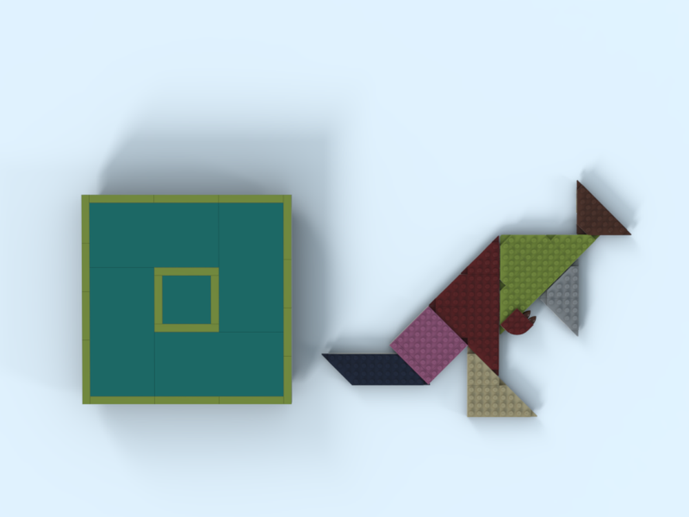 LEGO Tangram (Seven-Piece Puzzle) ---- kangaroo