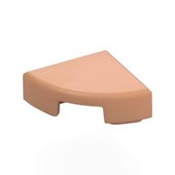 Lego Tile Round 1 x 1 Quarter / Nougat