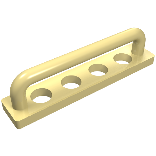 Lego Scala, Equipment, Towel Bar 1 x 5 / Light Yellow