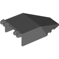 Lego Windscreen 7 x 4 x 1 2/3 with Hinges / Dark Bluish Gray