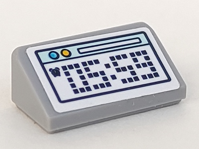 Lego Slope 30 1 x 2 x 2/3 with Digital Alarm Clock with '05:59' Pattern (Sticker) - Set 41328