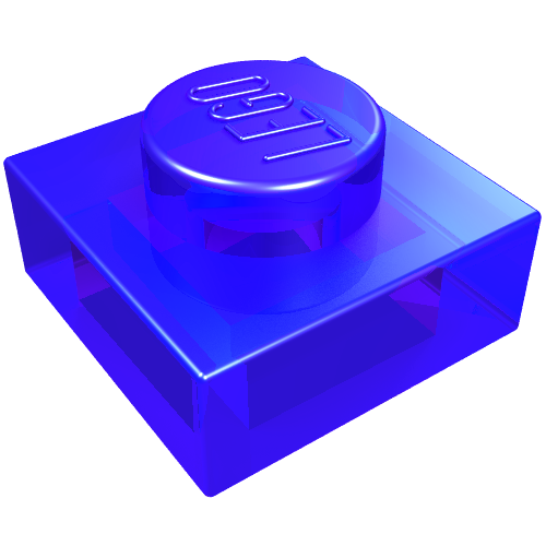 Lego Plate 1 x 1 / Trans-Purple