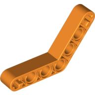 Lego Technic Beam 1 x 7 Bent (4 - 4) Thick / Orange