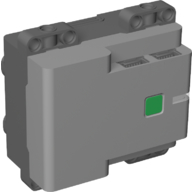 Lego Hub, Powered Up 4-Port (Technic Control+) - Screw Opening / Light Bluish Gray