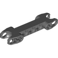 Lego Technic Axle and Pin Connector 2 x 7 with Two Ball Joint Sockets, Squared Ends, Open Side Axle Holes / Dark Bluish Gray