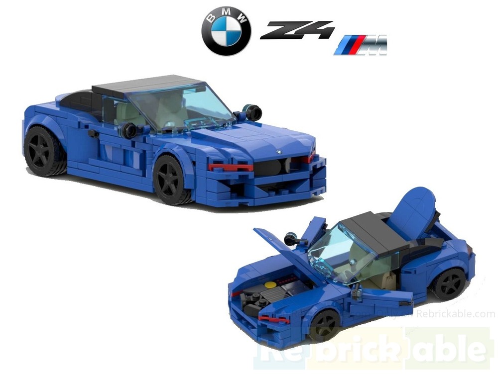 Lego BMW Z4 G29 serie M - Blue