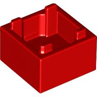 Lego Container Box 2 x 2 x 1 [Plain] / Red