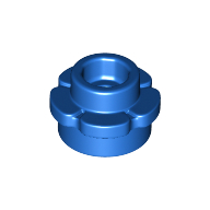 Lego Plant, Flower, Plate Round 1 x 1 with 5 Petals / Blue