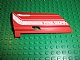 Lego Technic, Panel Fairing #21 Large Long, Small Hole, Side B with 'AVIATION FIRE DEPT' Pattern (Sticker) - Set 8454