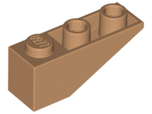 Lego Slope, Inverted 33 3 x 1 / Medium Nougat