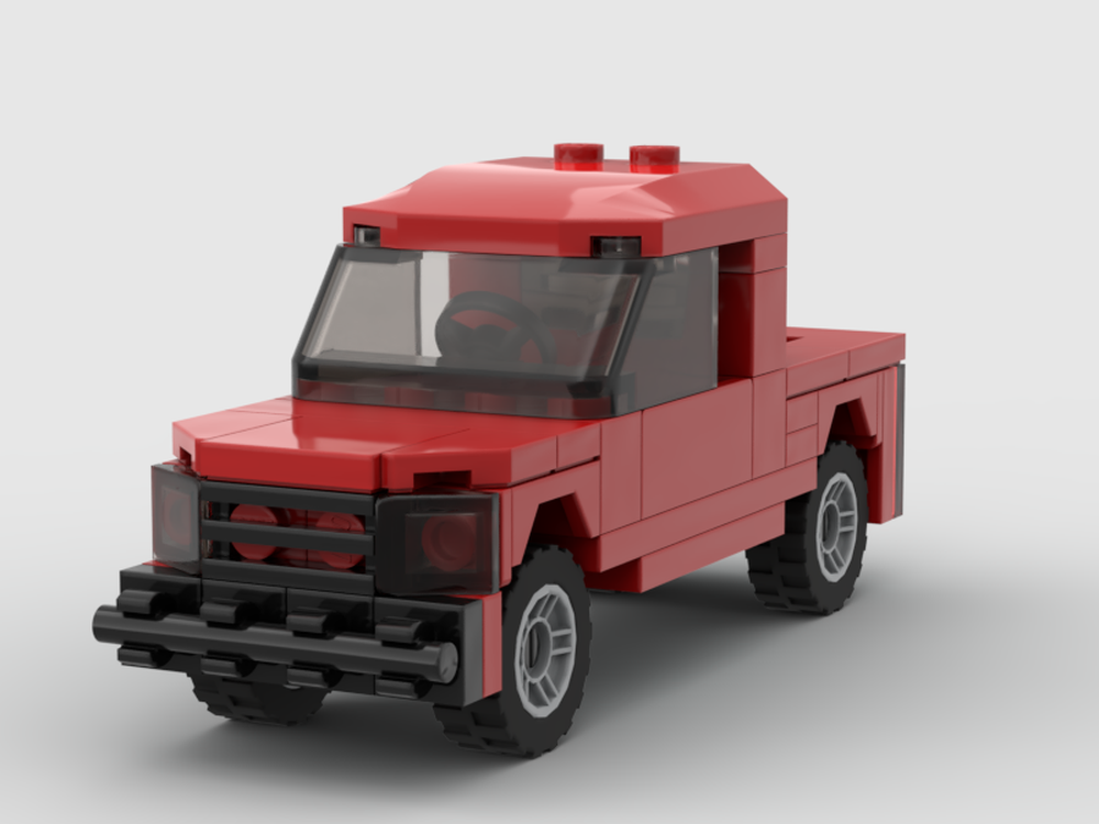 Lego little city (2.5) pickup truck red