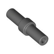 Lego Bar 2L with Stop in Center / Dark Bluish Gray
