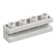 Lego Brick Special 1 x 4 with Groove / White
