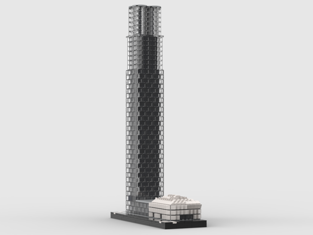 Lego 15 Hudson Yards at 1/650th Scale