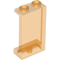 Lego Panel 1 x 2 x 3 [Side Supports / Hollow Studs] / Trans-Orange