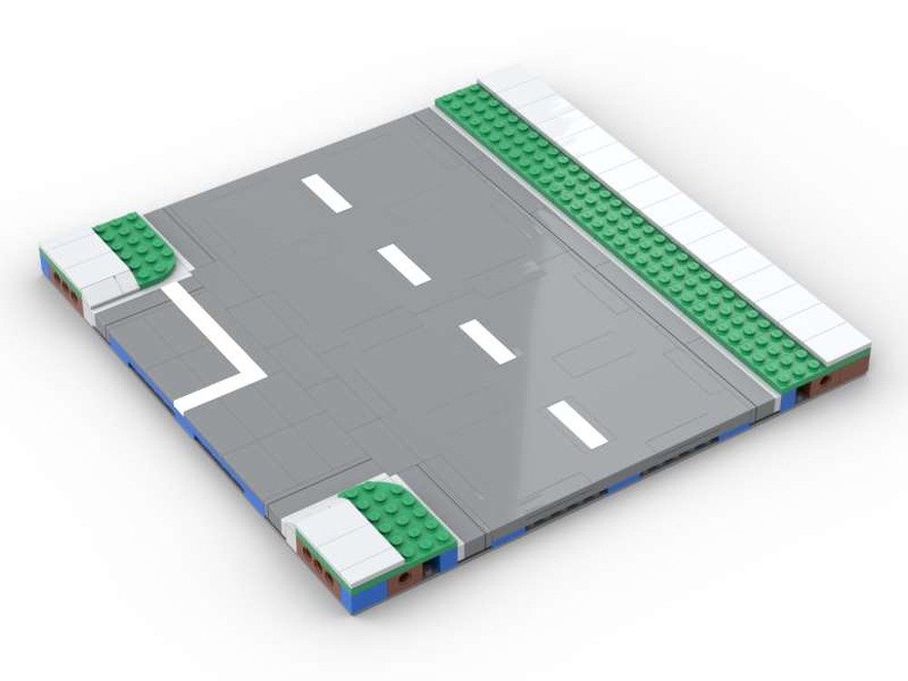 Lego LM MILS city road plate system - T Junction