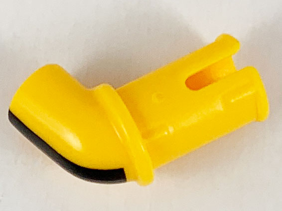 Lego Arm with Technic Pin with Black Stripe Pattern