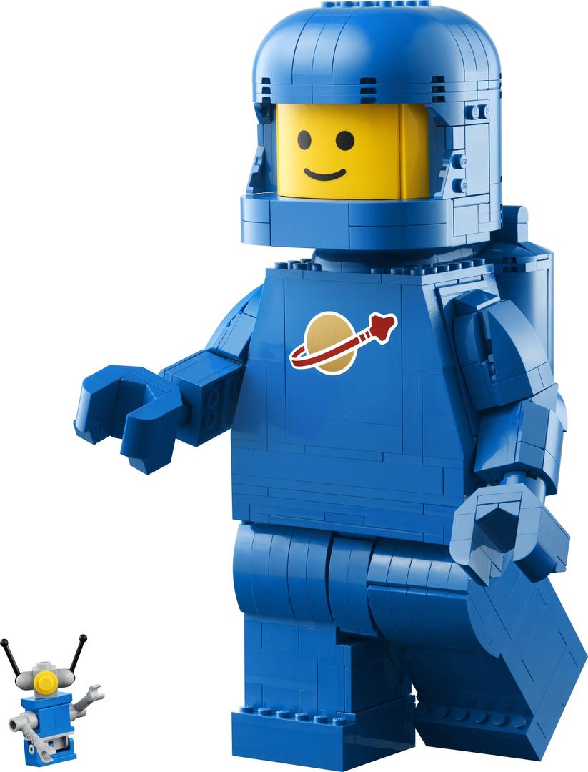 Lego Up-Scaled Blue Astronaut Minifigure