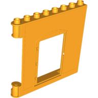Lego Duplo Building Wall 1 x 8 x 6 with Door Opening and Mail Horn and Message Board Print