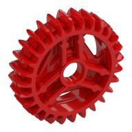 Lego Differential Gear - 28 Tooth with Round Axle Hole / Red