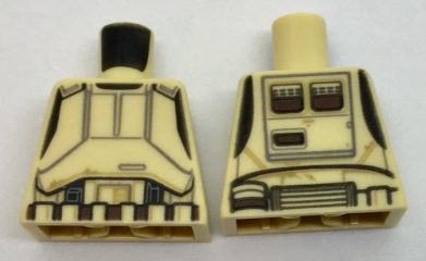 Lego Torso SW Scarif Stormtrooper Armor Pattern / Tan